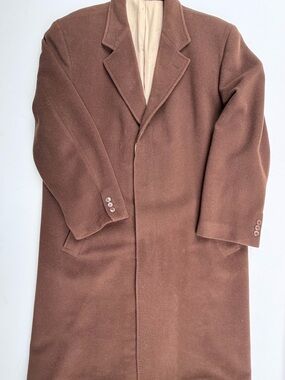 Vintage Karl Lagerfeld Brown Wool/ Cashmere Mens OverCoat